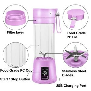 USB Rechargeable Blender - Pink